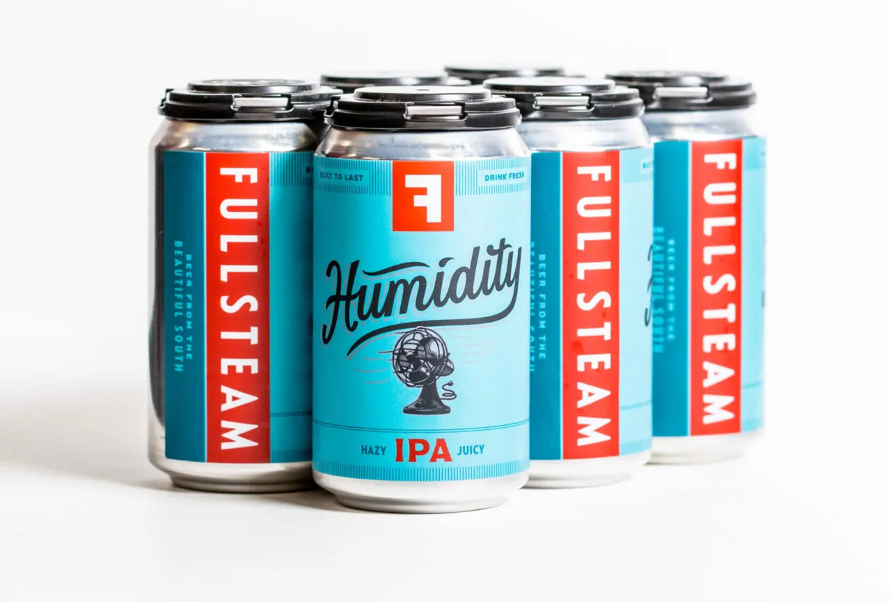 Hazy IPA can with custom labels