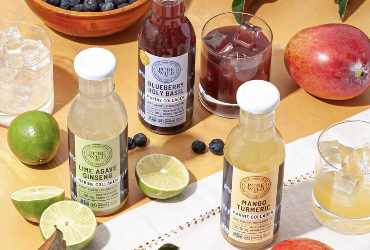 Organic Infused Juice with custom labels