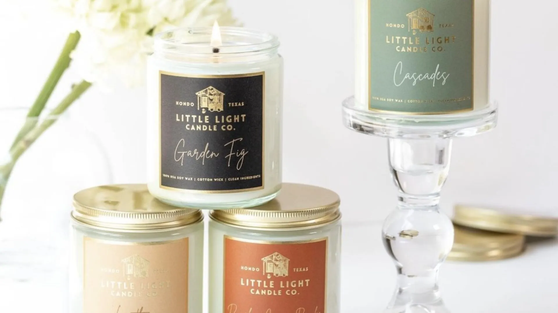 Candles with custom labels