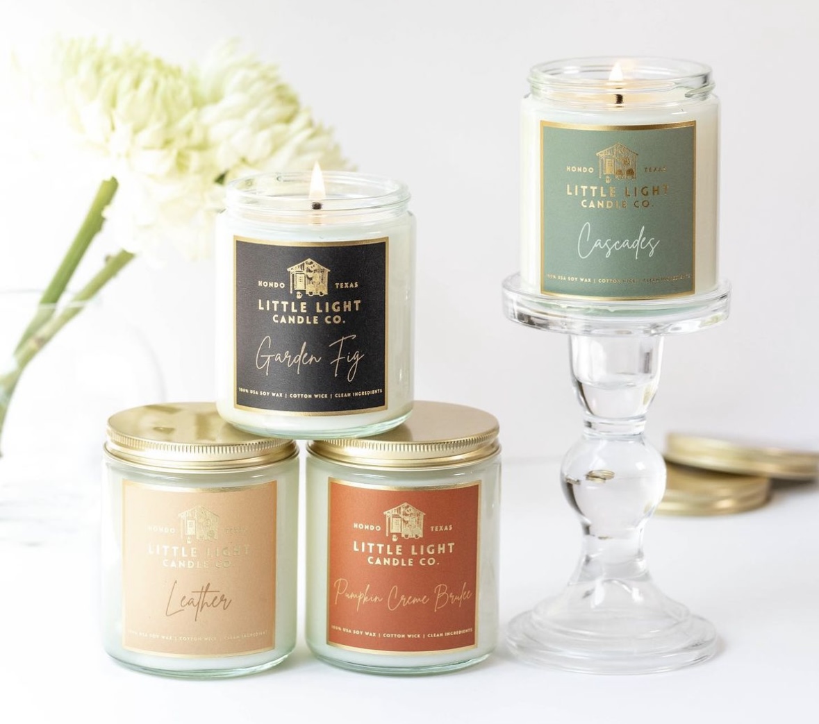 Candles with custom labels