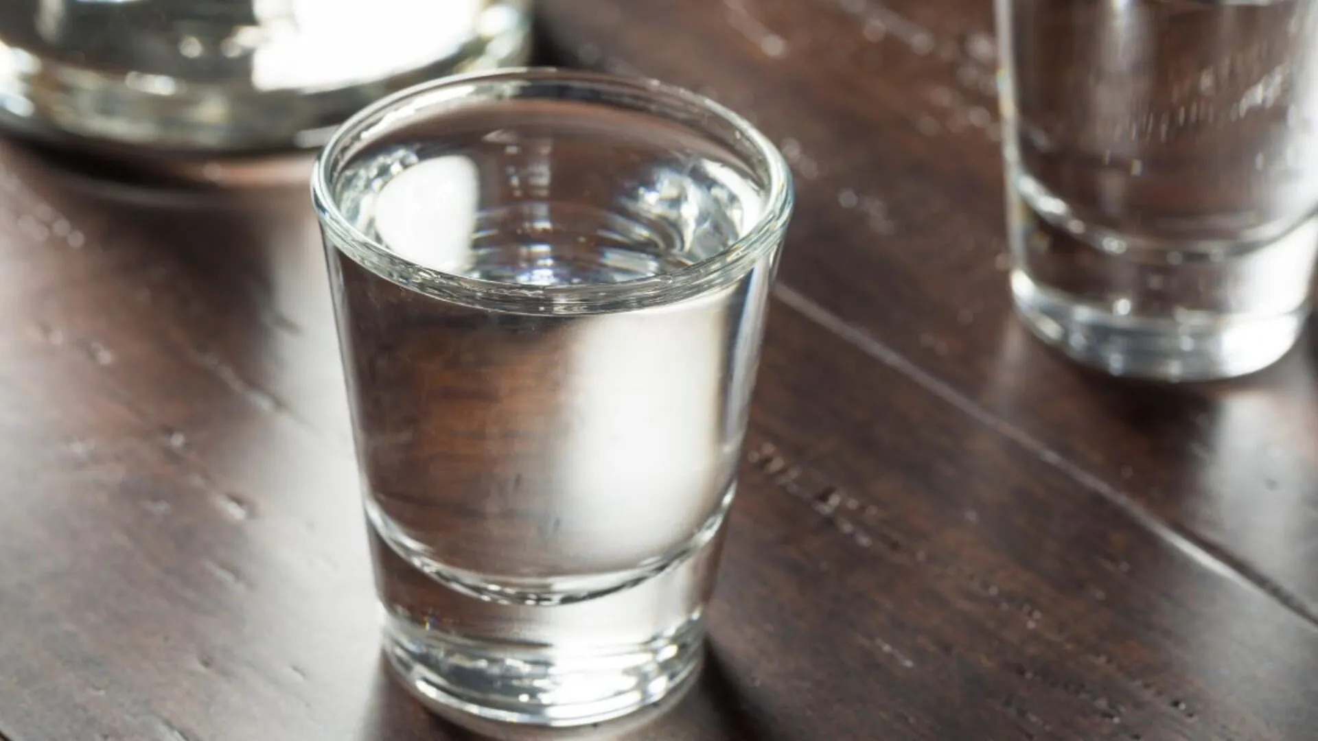 Moonshine in shot glasses